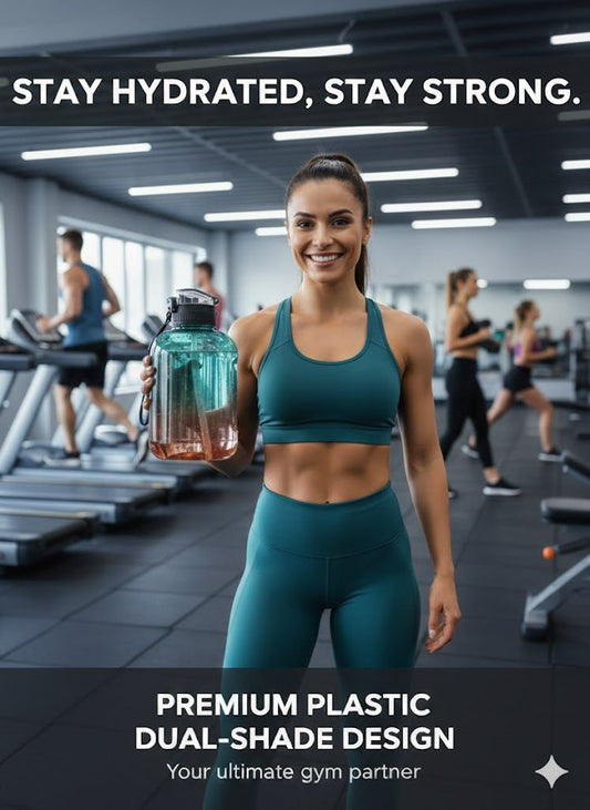 HydroGlow Bottle – Large Capacity Leak-Proof Gradient Water Bottle for Gym & Travel