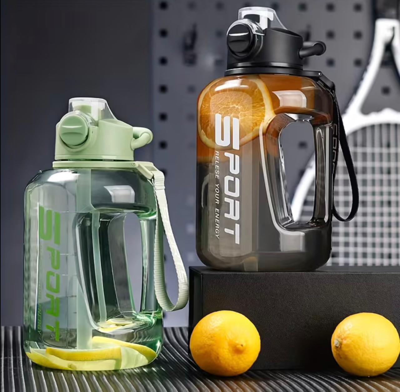 1700ml Portable Water with Straw for Fitness and Sports | Large Capacity, Grade, Ideal for Camping and Travel, Plastic, Matte End