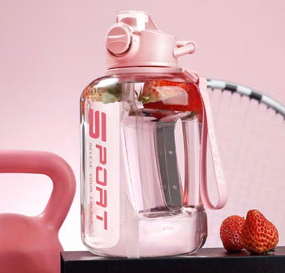 1700ml Portable Water with Straw for Fitness and Sports | Large Capacity, Grade, Ideal for Camping and Travel, Plastic, Matte End